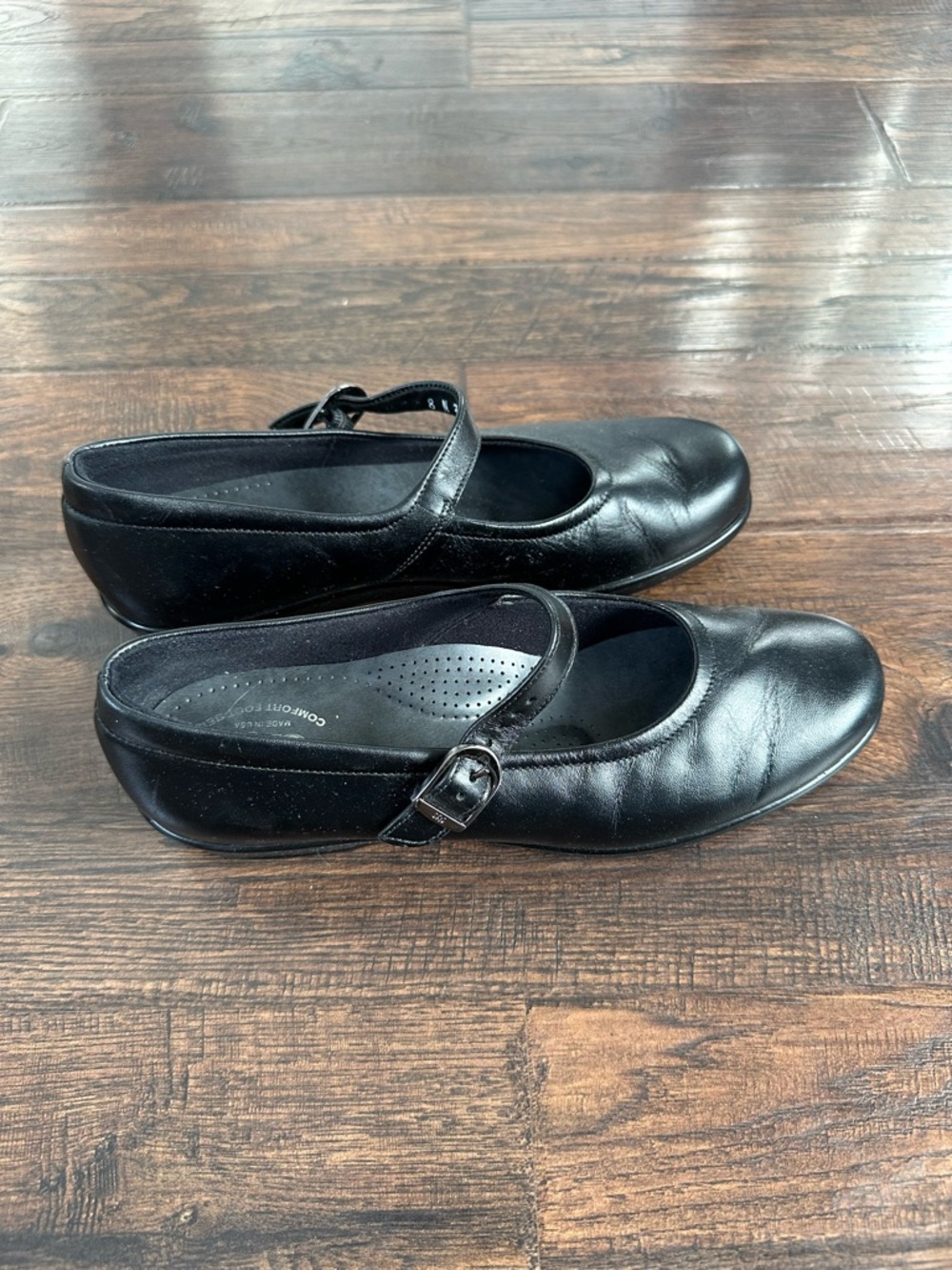 SAS Black Mary Jane Women's Comfort Flats